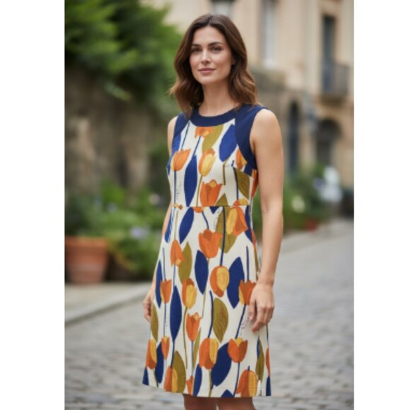 Tory Burch Dresses & Skirts - Tory Burch Women's Multicolor Floral Sleeveless Dress Size S EUC